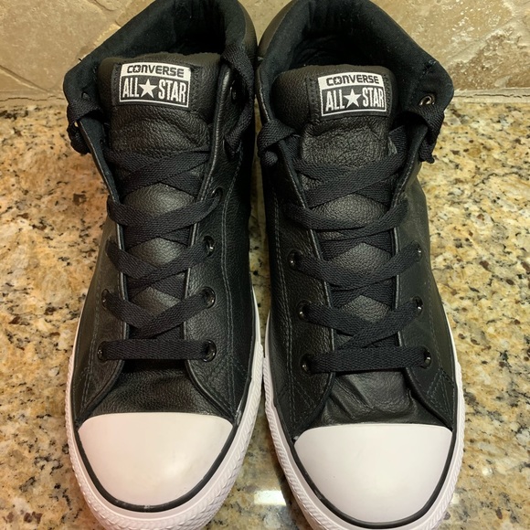 Converse Mens Black/White Size 11 - Picture 6 of 7